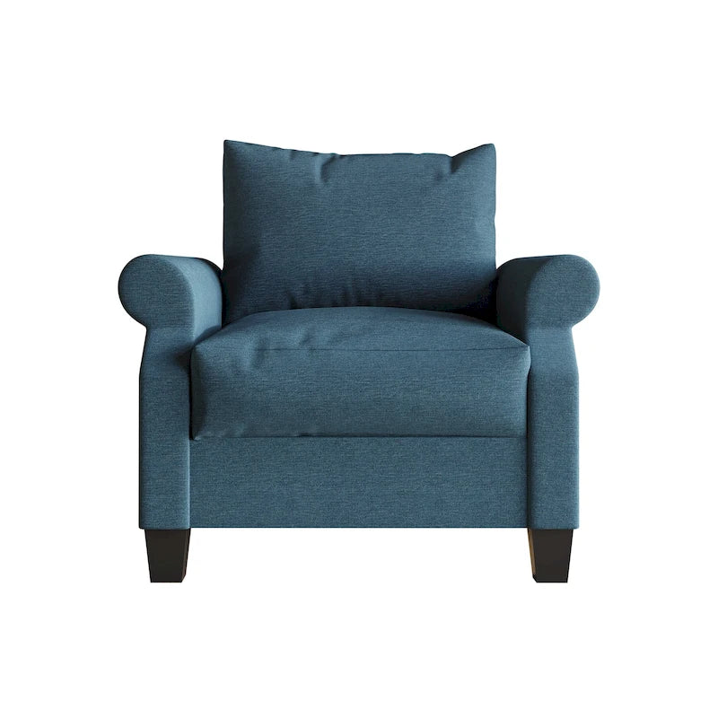 Classic Linen Upholstered Arm Chair