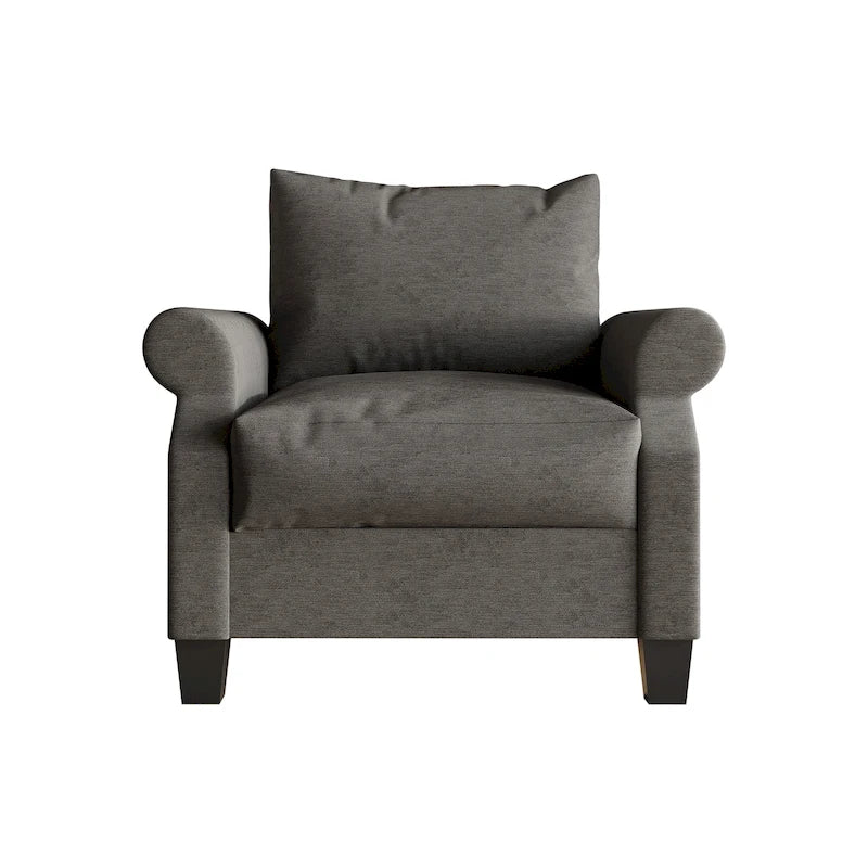 Classic Linen Upholstered Arm Chair