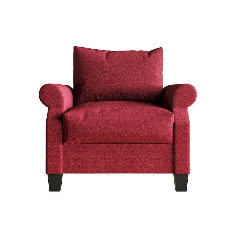 Classic Linen Upholstered Arm Chair