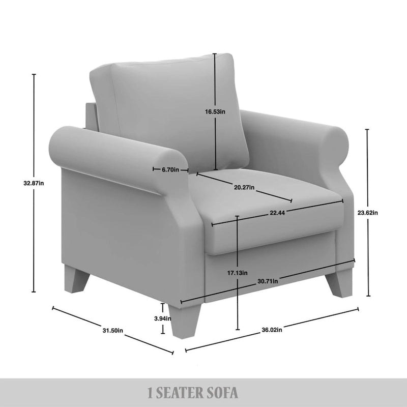 Classic Linen Upholstered Arm Chair