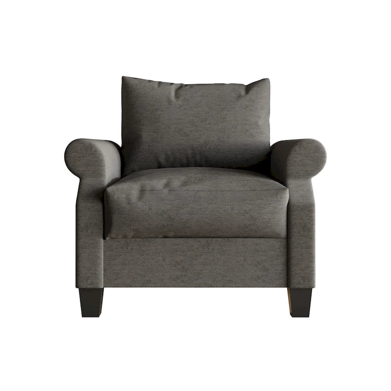 Classic Linen Upholstered Arm Chair
