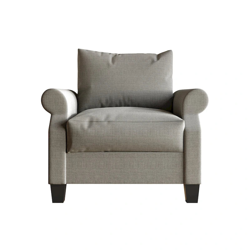 Classic Linen Upholstered Arm Chair