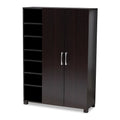 Dark Brown Shoe Storage Cabinet