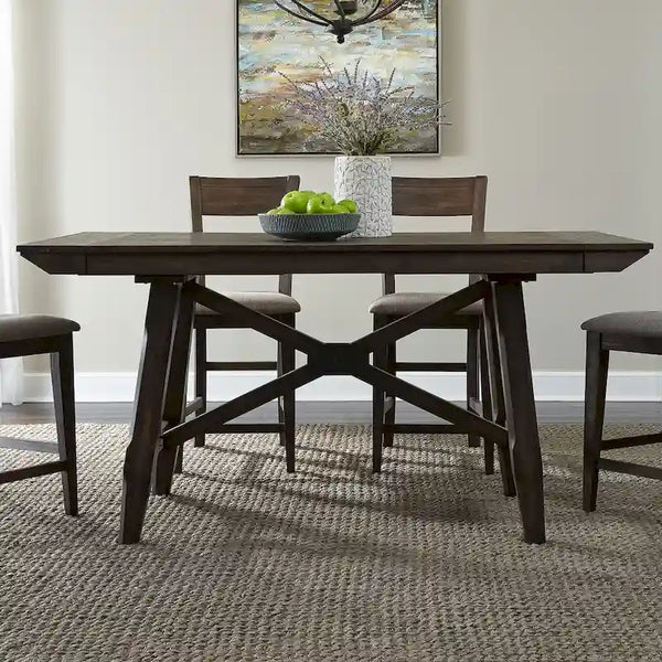 Dark Chestnut Gathering Table Set