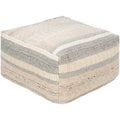 Attia Farmhouse Patchwork 24-inch Square Pouf