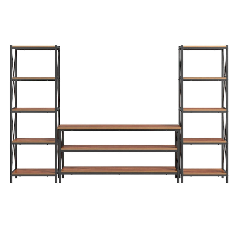 62" W Metal Etagere TV Stand for TVs up to 70"