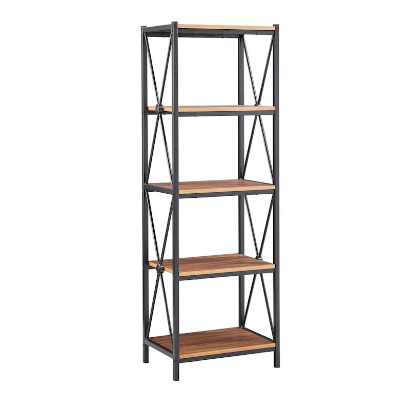 62" W Metal Etagere TV Stand for TVs up to 70"