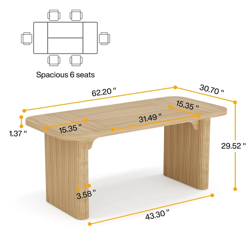 Modern Executive Computer Desk with Engineered Wood Top and Legs