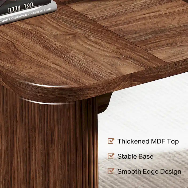 Modern Executive Computer Desk with Engineered Wood Top and Legs