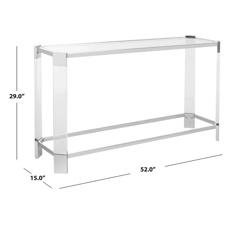 Acrylic Console Table - 52 W x 15 L x 29 H