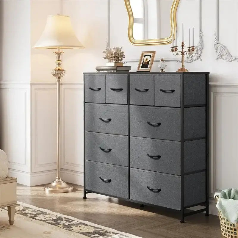 Fabric Dresser for Bedroom - 11.7D x 39.4W x 39.4H