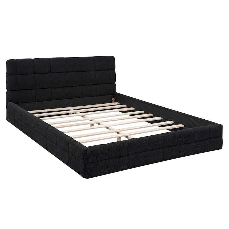 Queen Size Upholstered Platform Bed