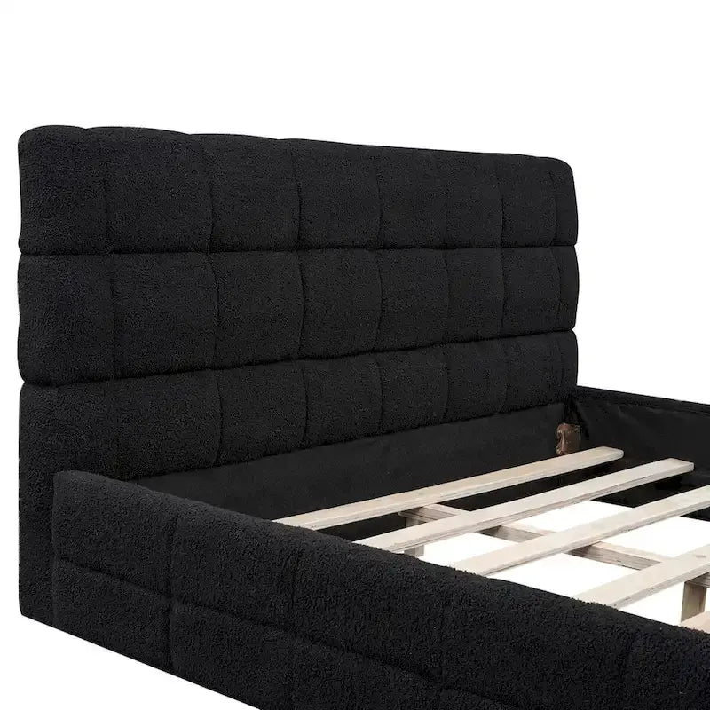 Queen Size Upholstered Platform Bed