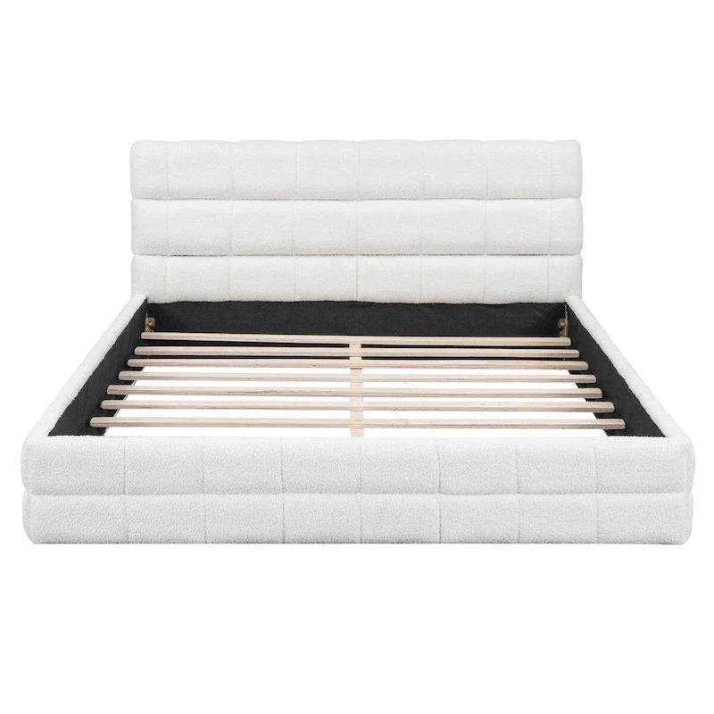 Queen Size Upholstered Platform Bed
