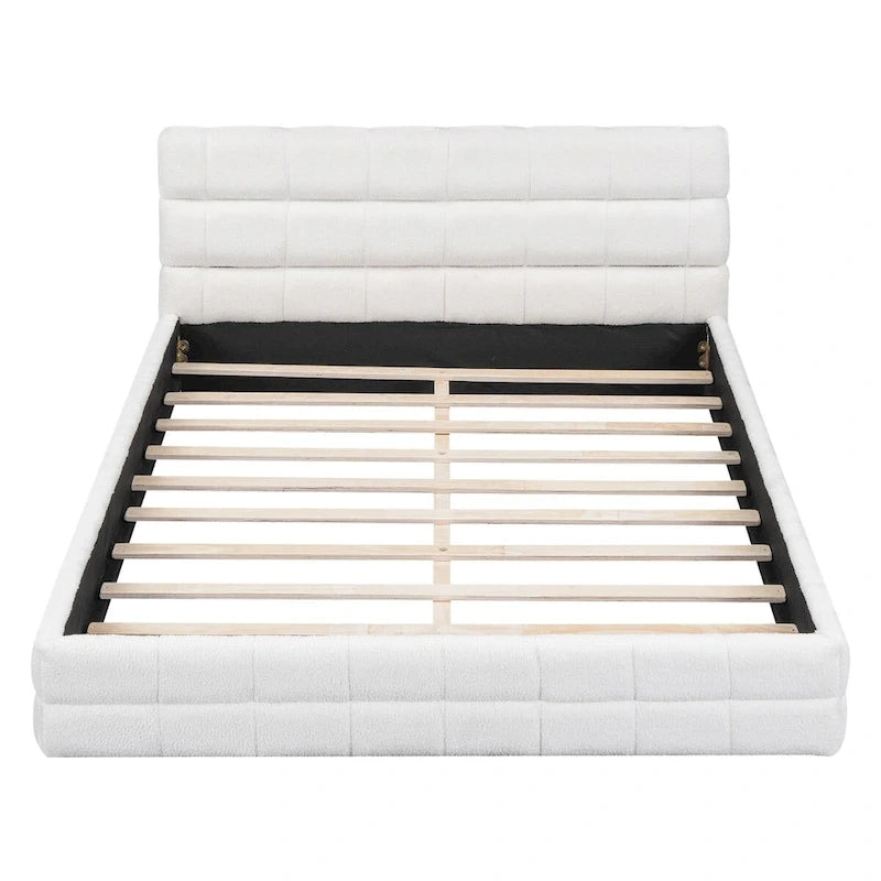 Queen Size Upholstered Platform Bed