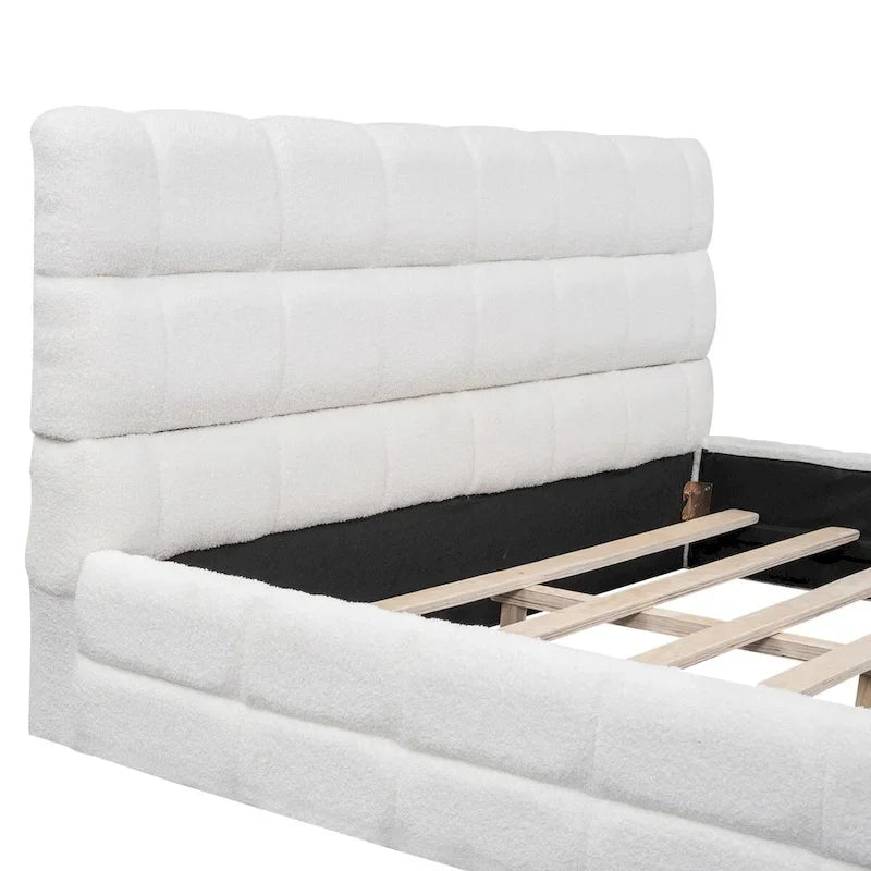Queen Size Upholstered Platform Bed