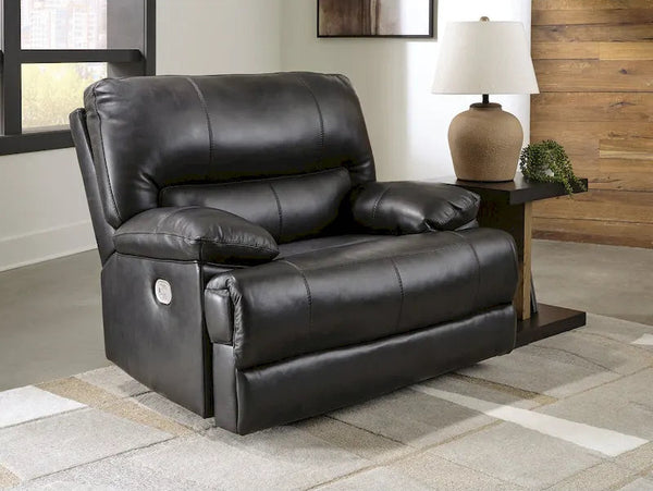 Black Leather Power Recliner