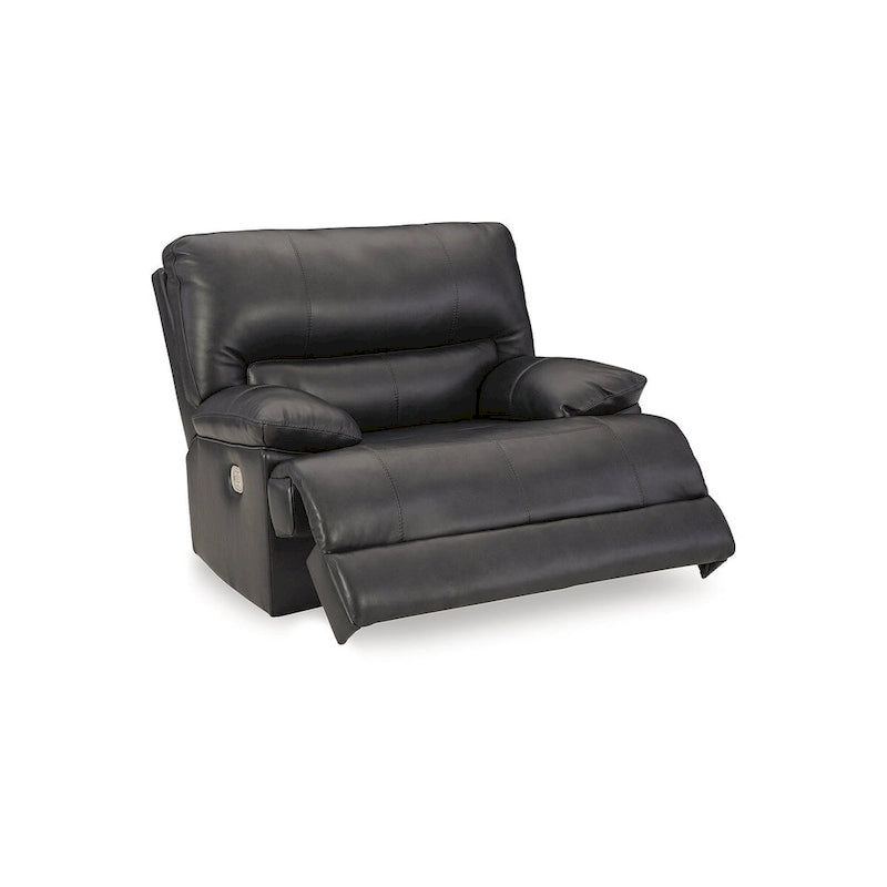 Black Leather Power Recliner
