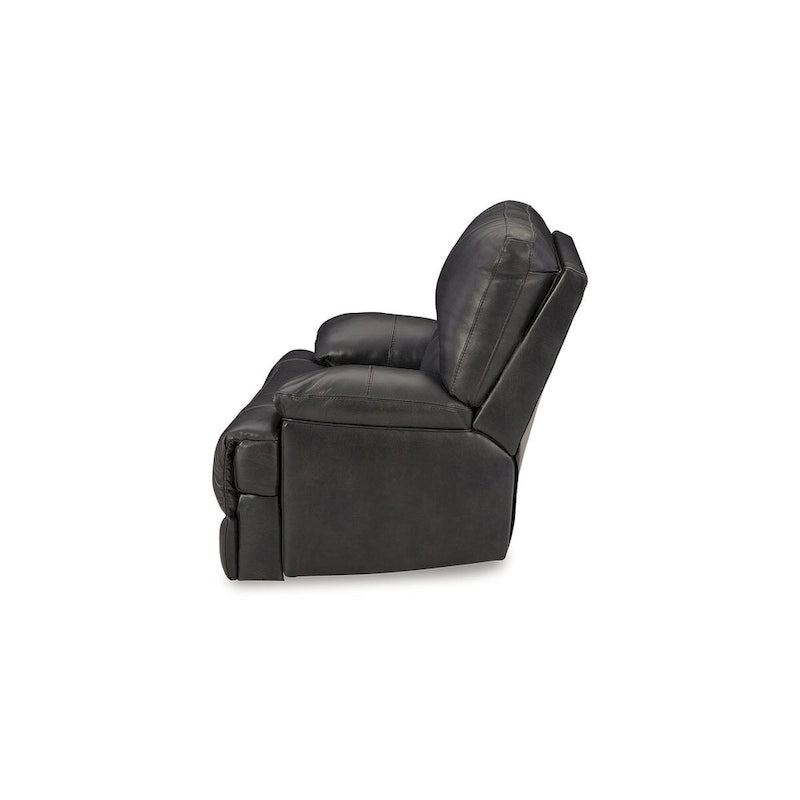 Black Leather Power Recliner