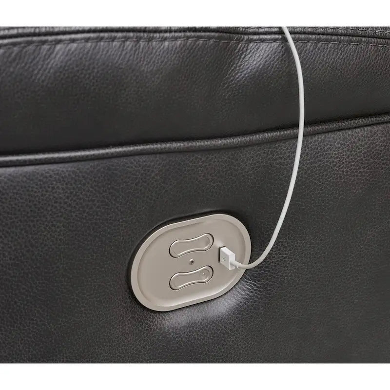 Black Leather Power Recliner