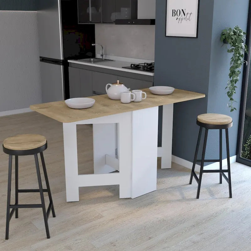 Folding Table Space-Saving with Compact Design