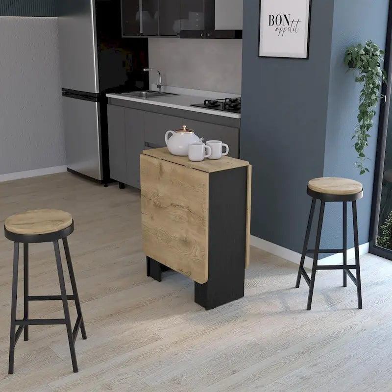 Folding Table Space-Saving with Compact Design
