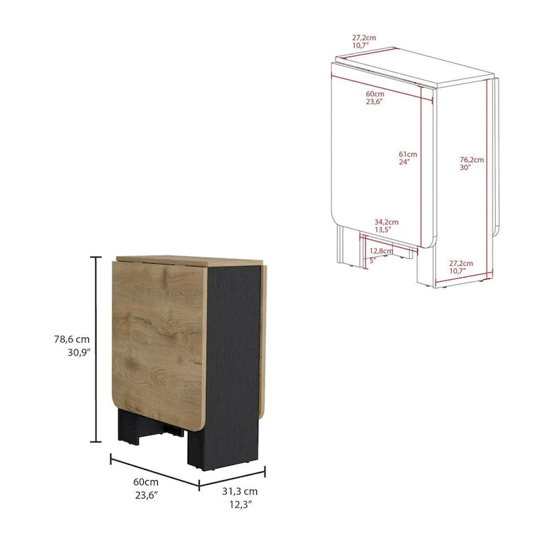 Folding Table Space-Saving with Compact Design